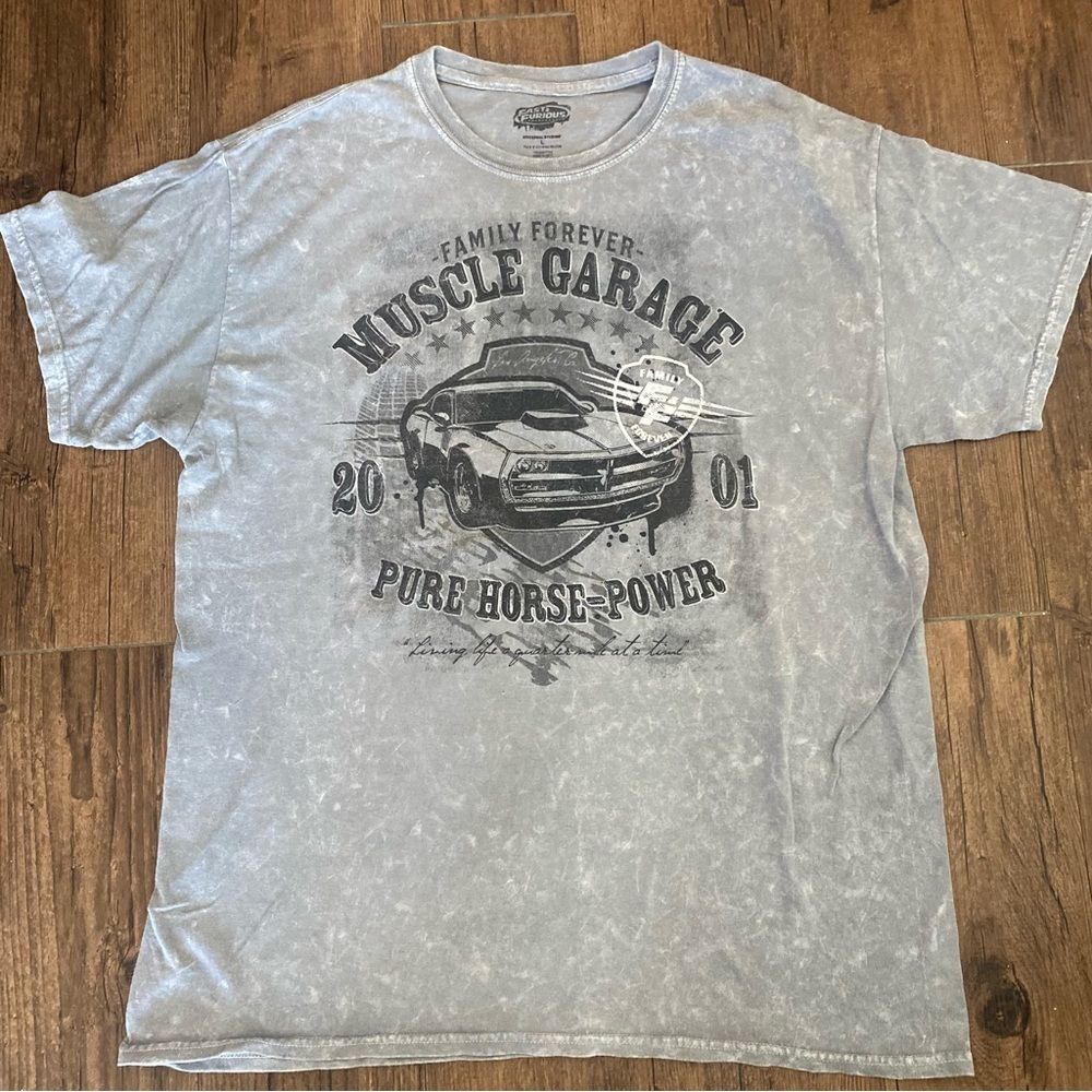 Universal Gray Muscle Garage Tee